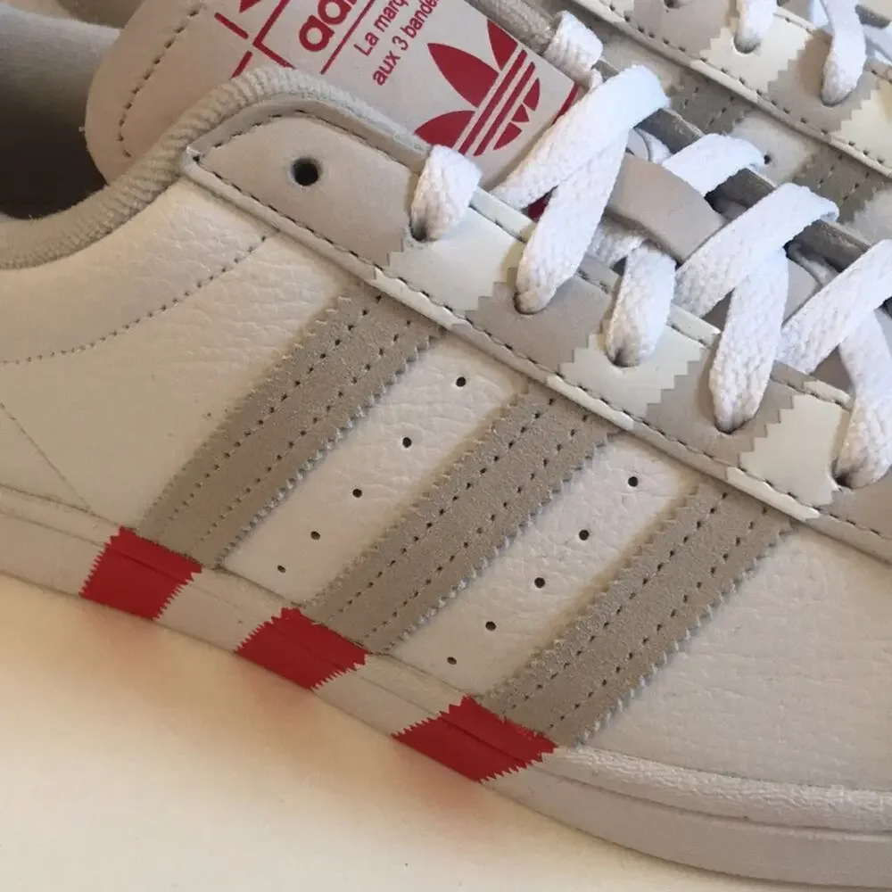 Adidas Originals Superstar OG Sneakers White Vivid Red Shoes Mens Size 9 GY0995